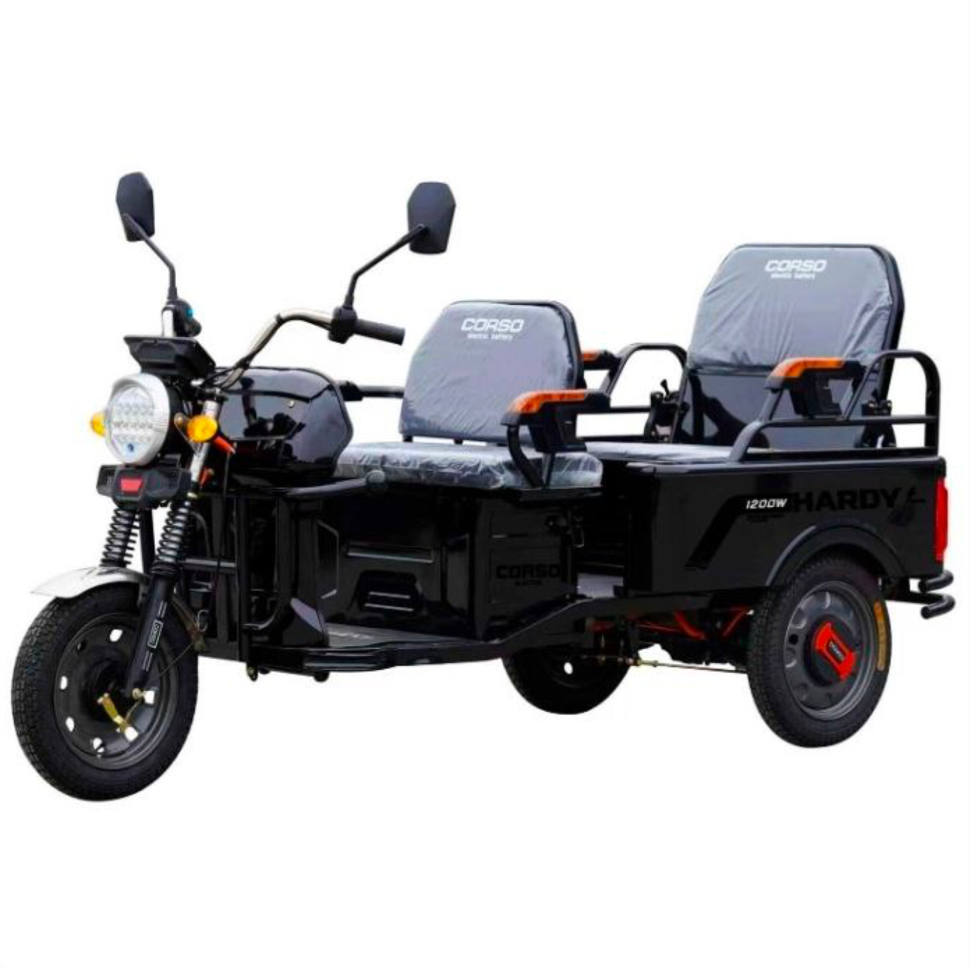 Купить Электроскутер трехколесный Corso Hardy 1200W, аккумулятор