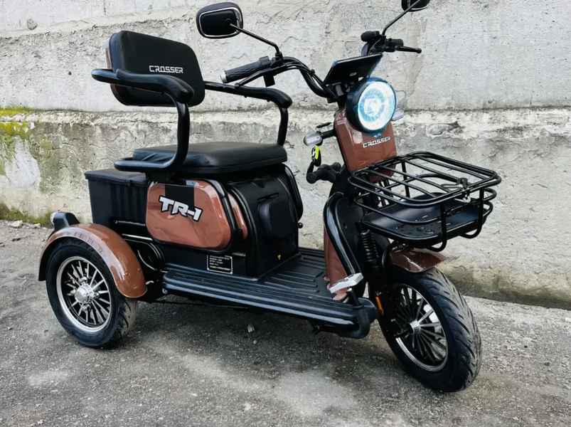 Електро трицикл Crosser TR1 літій залізофосфат 76.8V/30AH/1500W 986-80 фото