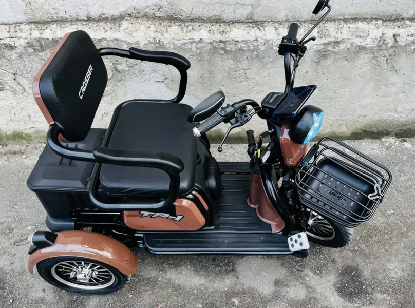 Електро трицикл Crosser TR1 літій залізофосфат 76.8V/30AH/1500W 986-80 фото
