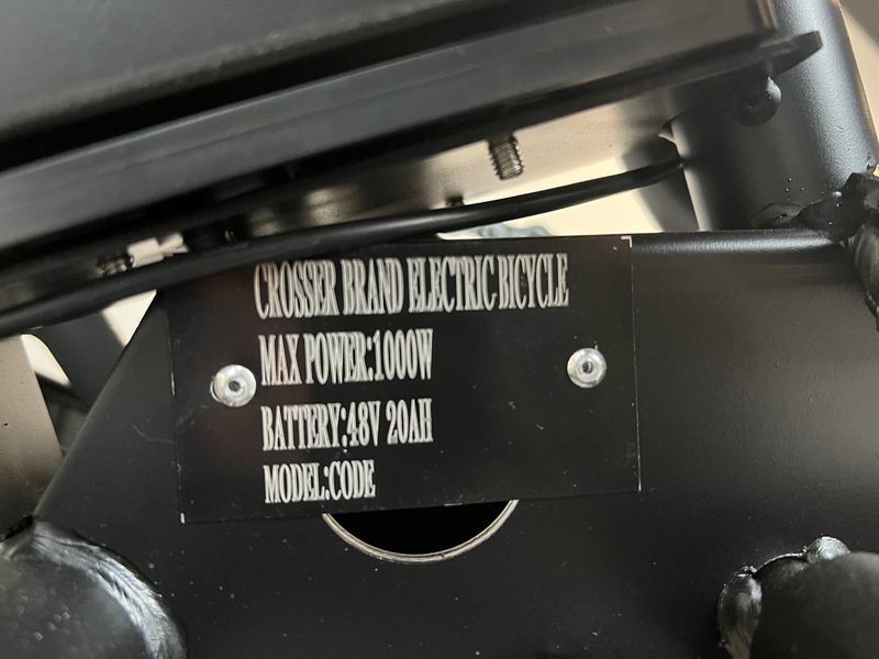 Электровелосипед Crosser E-CODE 48V/1000W/20Ah 2026 8558-679 фото