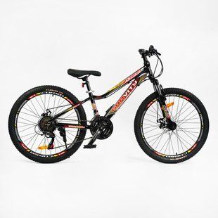 Спортивный Подростковый Велосипед Corso Gravity 24*12 черный 1765316739 фото