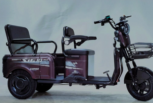 Электро трицикл Corso &laquo;SIG-10 MAX&raquo; SM-302088 (1) + 1 ЯЩИК АККУМ двигатель 1200W, аккумулятор графеновый 72V/36Ah, колеса 10 9706-9 фото