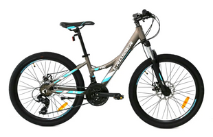 Велосипед Crosser Nio Stels 24" (рама 12,5) серо-бирюзовый 5656 фото