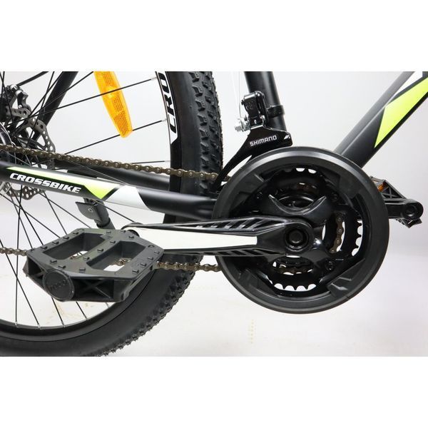 ГІРСЬКИЙ ВЕЛОСИПЕД CROSSBIKE RACER 27" 19" ЧОРНИЙ-ЖОВТИЙ(крос рейсер) 1584973473 фото