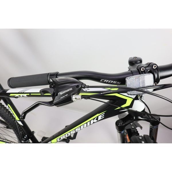 ГІРСЬКИЙ ВЕЛОСИПЕД CROSSBIKE RACER 27" 19" ЧОРНИЙ-ЖОВТИЙ(крос рейсер) 1584973473 фото