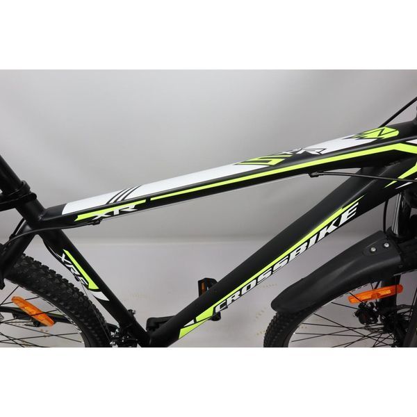ГІРСЬКИЙ ВЕЛОСИПЕД CROSSBIKE RACER 27" 19" ЧОРНИЙ-ЖОВТИЙ(крос рейсер) 1584973473 фото