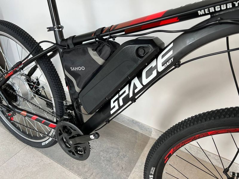 Электровелосипед 27.5" SPACE MERCURY (036) AM DD трещотка рама-17" черно-красный 500 w 48 v 15 ah 680644 фото