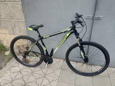 ГІРСЬКИЙ ВЕЛОСИПЕД CROSSBIKE SHARK 27.5" 19,5" ЧОРНИЙ-ЗЕЛЕНИЙ-СІРИЙ (крос шарк) 1625960049 фото