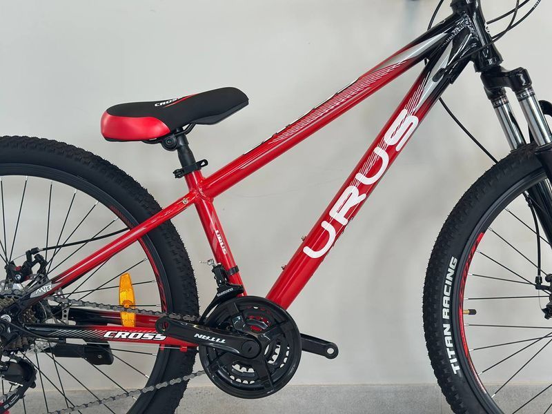 Велосипед CrossBike URUS 2024 26" 13" Червоний 76769 фото