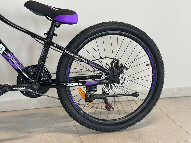 Велосипед CrossBike Sigma 2024 24" 11" Фиолетовый 666 фото