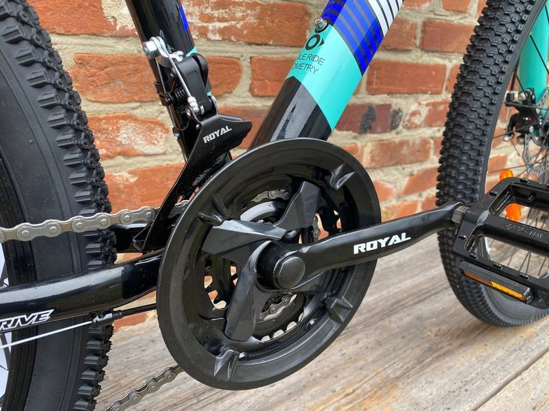 Велосипед Royal 26-13" DRIVE чорно-бірюзовий 2024 яг77766 фото