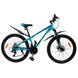 ПІДЛІТКОВИЙ ГІРСЬКИЙ ВЕЛОСИПЕД CROSSBIKE RACER 24" 12" Голубий 1746409613 фото 1