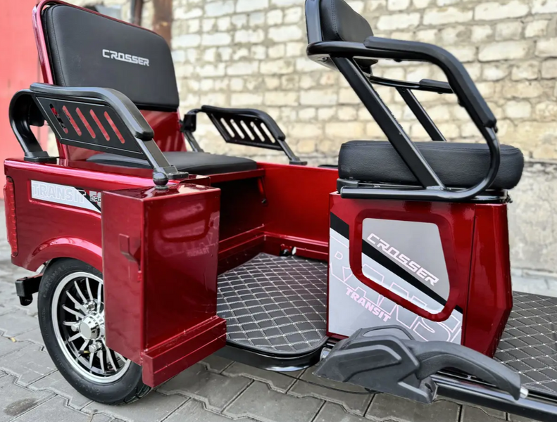 Электроскутер трехколесный Crosser Transit 72V/20AH/800W 69758 фото