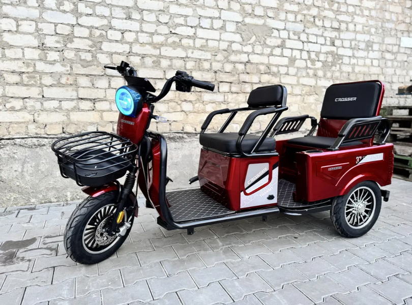 Электроскутер трехколесный Crosser Transit 72V/20AH/800W 69758 фото