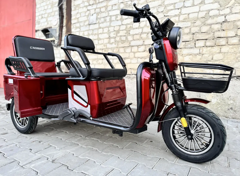 Электроскутер трехколесный Crosser Transit 72V/20AH/800W 69758 фото