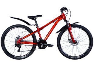 Велосипед сталь 26" Discovery TREK AM DD FR рама-13" червоний з крилом Pl 2024 о84884 фото