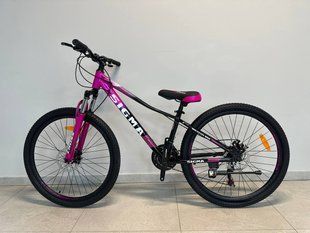 Велосипед CrossBike Sigma 2024 24" 11" Темно-рожевий 76586 фото