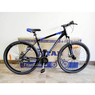 Спортивный Велосипед Crossbike Everest 29*19 Черно-Синий (shimano) Алюміній 1782442195 фото