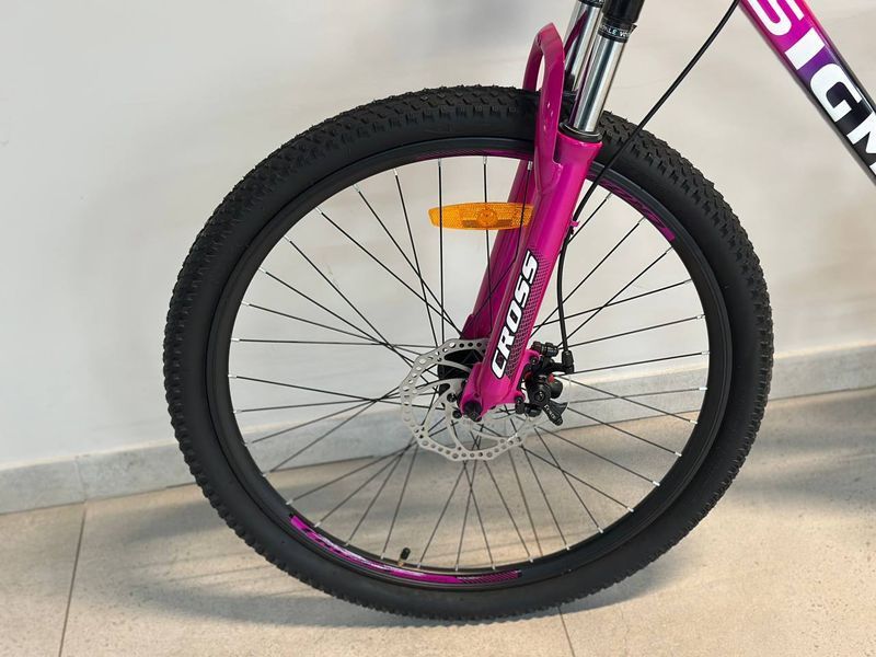 Велосипед CrossBike Sigma 2024 24" 11" Темно розовый 76586 фото
