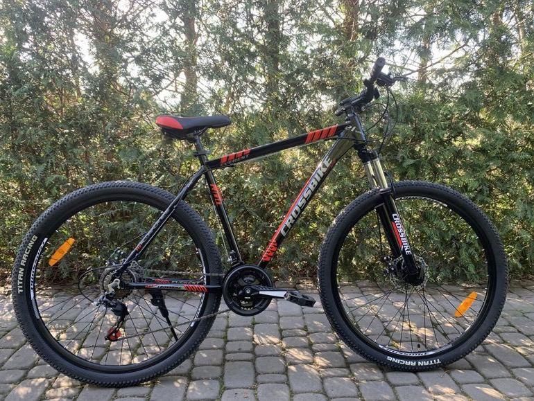 Спортивный Велосипед Crossbike Everest 29*19 Черно-Червоний (shimano) Алюміній 1782442257 фото