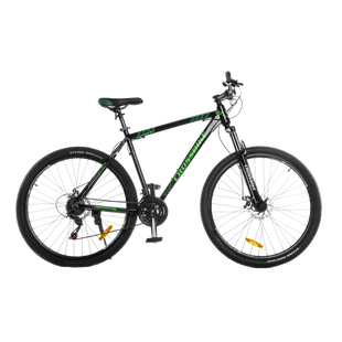 Спортивный Велосипед Crossbike Everest 29*19 Черно-Зелений (shimano) Алюміній 1782444038 фото
