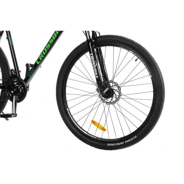 Спортивный Велосипед Crossbike Everest 29*19 Черно-Зеленый (shimano) Алюминий 1782444038 фото