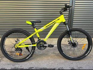 Спортивный Велосипед Crossbike Storm колесо 24* рама 13 (shimano) Желтый от 7 лет 1794010030 фото