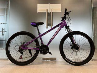 Подростковый Спортивный Велосипед CROSSBIKE EVEREST 24"12" Фиолетовый 1579251613 фото