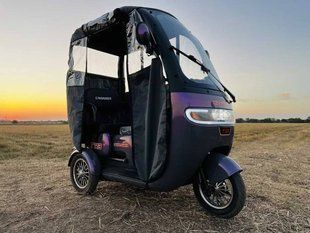 Електро Трицикл 800W с дощовиком Crosser TR3 з кришею двомісний 44444776 фото