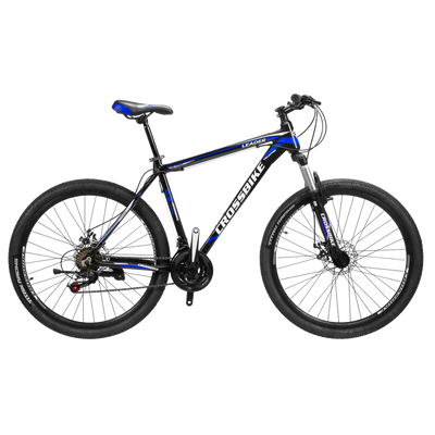 СПОРТИВНИЙ ВЕЛОСИПЕД CROSSBIKE LEADER 27.5" 19" ЧОРНИЙ-СИНІЙ (крос лідер) 1584817692 фото