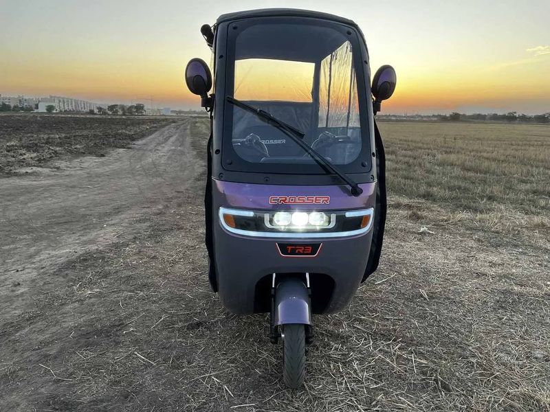 Трьохколісний Електроскутер 800W с дощовиком Crosser TR3 з кришею двомісний 44444776 фото