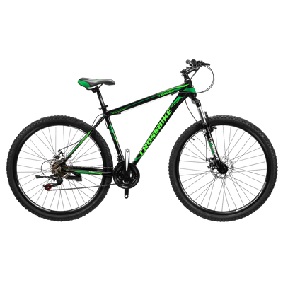 СПОРТИВНИЙ ВЕЛОСИПЕД CROSSBIKE LEADER 27.5" 19" ЧОРНИЙ-ЗЕЛЕНИЙ (крос лідер) 1584818553 фото