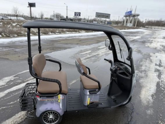 Трицикл електричний Crosser Vagon з кришой 72V/24AH/1000W 2026 1000w rear motor 290W НА ТАБЛИЧЦІ(НА МОТОРІ НЕМАЄ ПОТУЖНОСТІ, max speed:25KM/h) 0-89767 фото