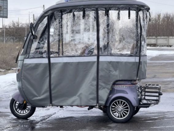 Трицикл електричний Crosser Vagon з кришой 72V/24AH/1000W 2026 1000w rear motor 290W НА ТАБЛИЧЦІ(НА МОТОРІ НЕМАЄ ПОТУЖНОСТІ, max speed:25KM/h) 0-89767 фото