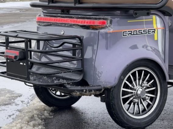 Трицикл електричний Crosser Vagon з кришой 72V/24AH/1000W 2026 1000w rear motor 290W НА ТАБЛИЧЦІ(НА МОТОРІ НЕМАЄ ПОТУЖНОСТІ, max speed:25KM/h) 0-89767 фото
