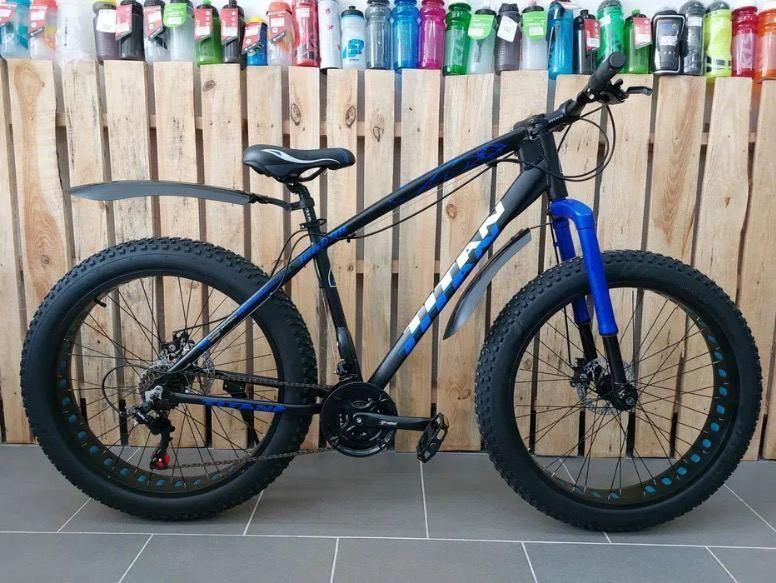 Фэтбайк TITAN JAGUAR 2022 ALLOY 26" 19&raquo; Черно-Синий 1747912811 фото