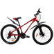 ПІДЛІТКОВИЙ ГІРСЬКИЙ ВЕЛОСИПЕД CROSSBIKE RACER 24" 12" ЧЕРВОНИЙ-ЧОРНИЙ 1579357788 фото 1