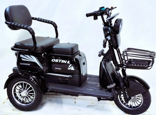 Електричний трицикл Corso &laquo;Ostin L&raquo; NL-934068 (1) + 1 ЯЩИК АКУМ, двигун 1200W, акумулятор 72V/24Ah літій-залізно-фосфатний 6598-66 фото