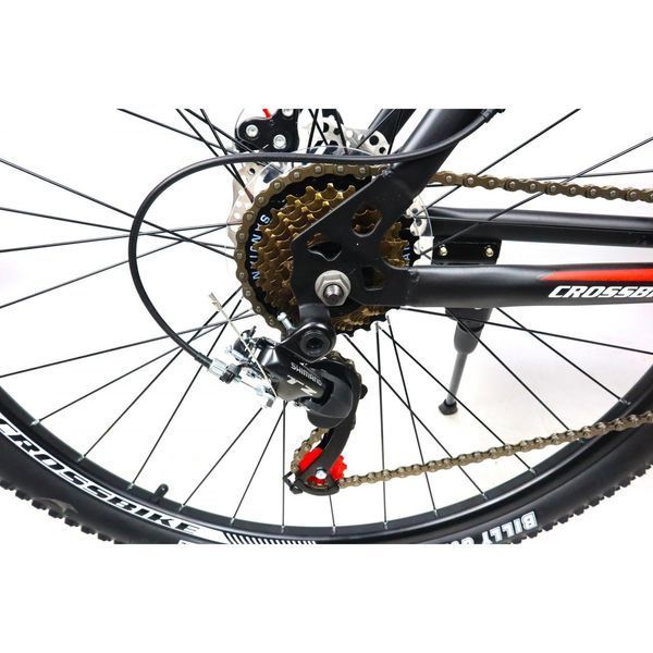 ГІРСЬКИЙ ВЕЛОСИПЕД CROSSBIKE RACER 29" 20" ЧОРНИЙ-ЧЕРВОНИЙ (крос рейсер) 1584819305 фото