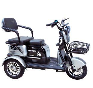 Электрический трицикл Corso "Ostin Pro" SN-401228, двигатель 1200W, аккумулятор 72V/28Ah, колеса 300-10 975-69 фото