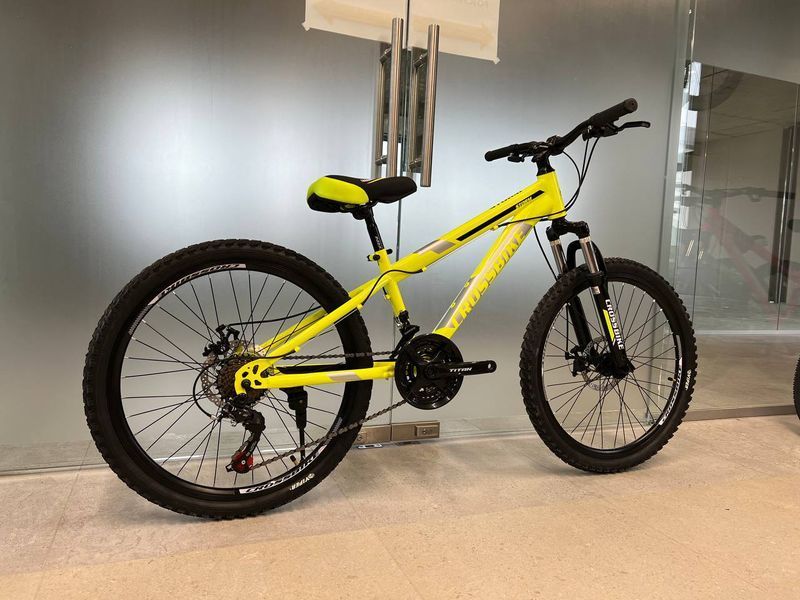 Велосипед Спортивный Crossbike Storm 24 рама 12 желтый 456798235 фото
