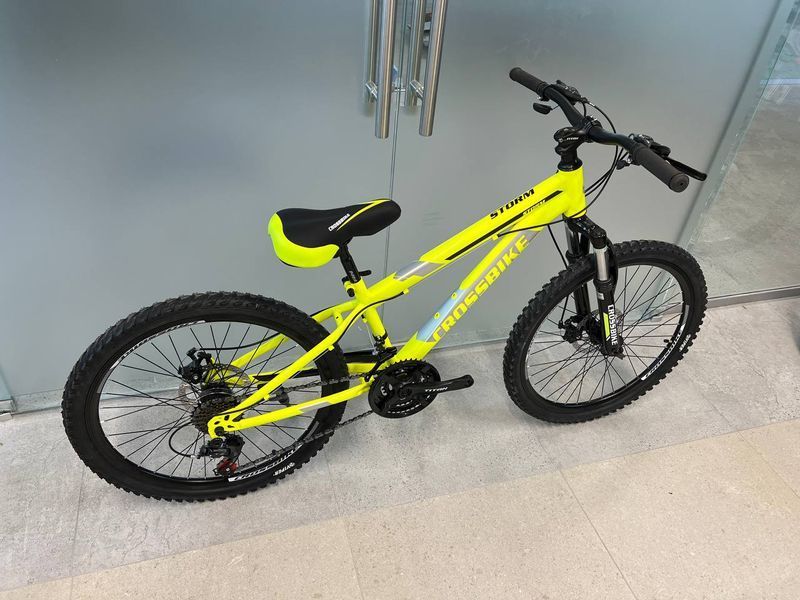 Велосипед Спортивный Crossbike Storm 24 рама 12 желтый 456798235 фото
