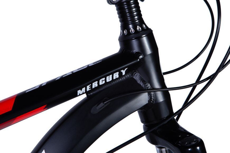 Велосипед алюміній 27.5" SPACE MERCURY AM DD тріскачка рама-17" чорно-червоний 26787-9 фото