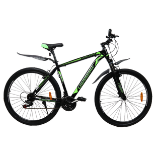 ГІРСЬКИЙ ВЕЛОСИПЕД CROSSBIKE ATLAS 29" 20" ЧОРНИЙ-ЗЕЛЕНИЙ (крос атлас) 1584838211 фото