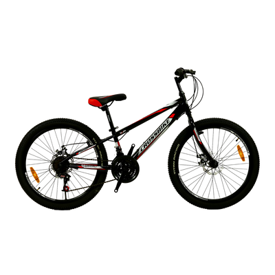 Підлітковий Спортивний Велосипед Crossbike 24*12* MTB "Spark" Чорно-Червоний 1753411538 фото