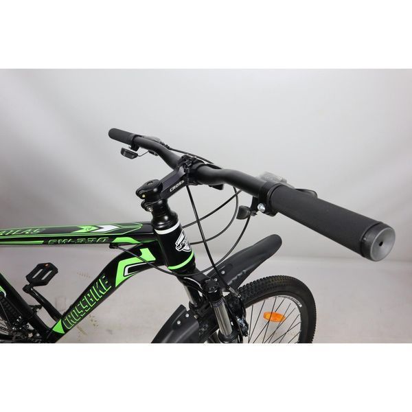 ГІРСЬКИЙ ВЕЛОСИПЕД CROSSBIKE ATLAS 29" 20" ЧОРНИЙ-ЗЕЛЕНИЙ (крос атлас) 1584838211 фото