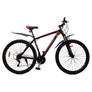 ГІРСЬКИЙ ВЕЛОСИПЕД CROSSBIKE ATLAS 29" 20" ЧОРНИЙ-ЧЕРВОНИЙ (крос атлас) 1584842867 фото