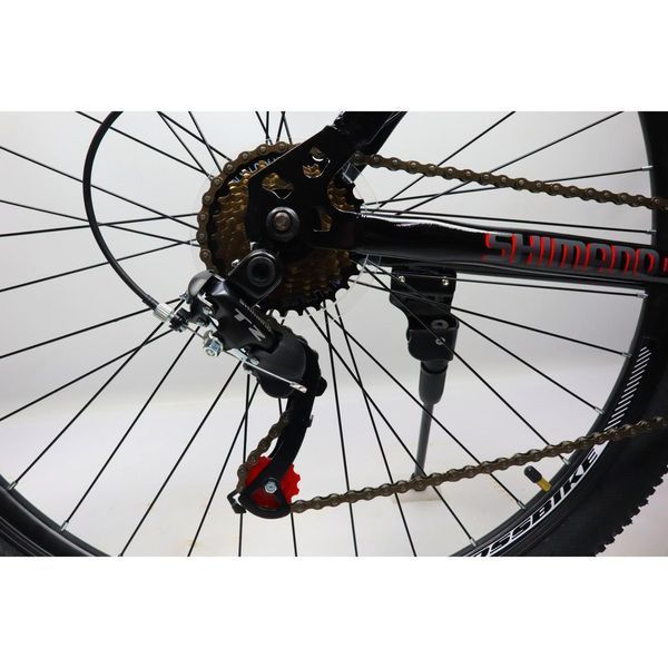 ГІРСЬКИЙ ВЕЛОСИПЕД CROSSBIKE ATLAS 29" 20" ЧОРНИЙ-ЧЕРВОНИЙ (крос атлас) 1584842867 фото