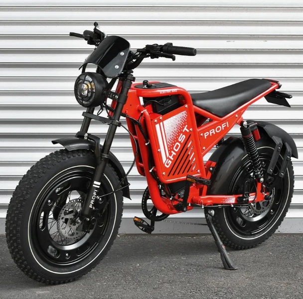 Електрофетбайк 20ah48v PROFI GHOST GS-2003 20" дюймів 60 км/год 869-98 фото