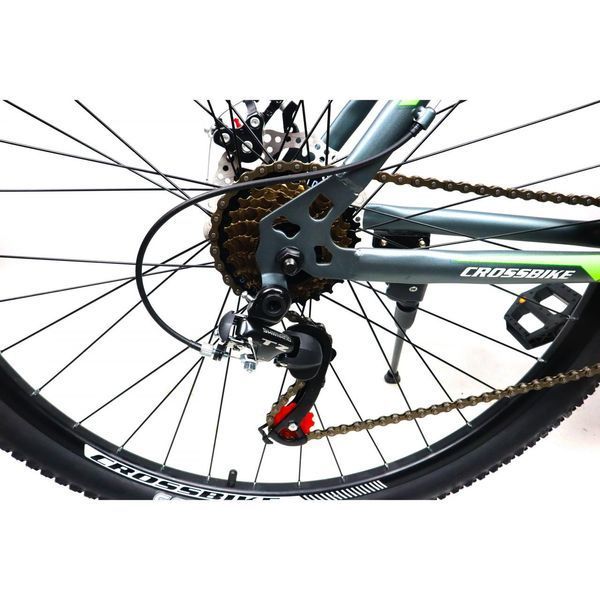 ГОРНЫЙ ВЕЛОСИПЕД CROSSBIKE RACER 27" 19" СЕРО-ЖЕЛТЫЙ (кросс рейсер) 1584976109 фото